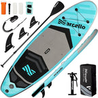 Paddle Board, Inflatable Stand Up Paddle Board，10.6'×33"×6" Ultra-Light SUP Board with Hand Pump, Leash, Repair Kit, Waterproof Phone Case and Backpack