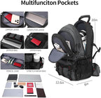 Nerlion 40L Hiking Backpack Travel Backpack for Men Women Camping Waterproof Outdoor Hiking Daypack Lightweight Backpack (Dark Gray)