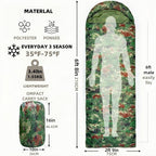 Sleeping Bags for Adults，Lightweight Waterproof Compact Sleeping Bag with Stuff Sack for Warm Camping Cold Hiking Traveling Outdoor Activities