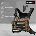 Outdoor Chest Bag For Men and Women, Tactical Vest For Running, Cycling, EDC Chest Pack Rig For Sports and Workouts
