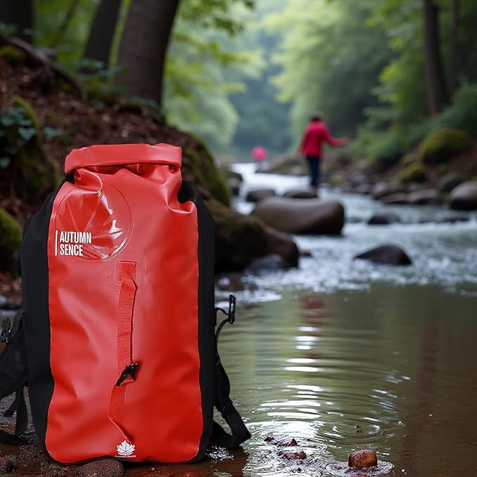 Dry Bags Waterproof Backpack,Waterproof backpack for Water sports,boating,Floating,hiking, camping and other outdoor activities 25L.(Red)