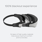 Ostrichpillow Eye Mask, Sleep Mask for Men Women 100% Blackout, No Pressure On Eyes, Soft & Breathable, Adjustable Fit, Travel Bag Included