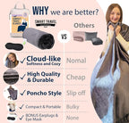 SMART TRAVEL Travel Products Cozy Warm Compact Travel Blanket Travel Blanket Airplane Compact with Bag Travel Essentials for Airplane Long Flight Essential for Woman,Men,Kids