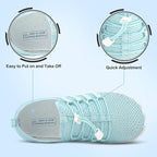 L-RUN Barefoot Water Shoes Women Mens Aqua Sock Athletic Hiking Water Sports Shoes for Swim Beach Pool Sand Diving Walking