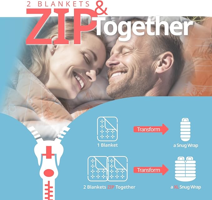 GEERTOP Lightweight Outdoor Camping Blankets for Adults, Compact Travel Blanket for Hiking Backpacking All Weather Sleeping Bag Quilt for Beach, Park, Stadium