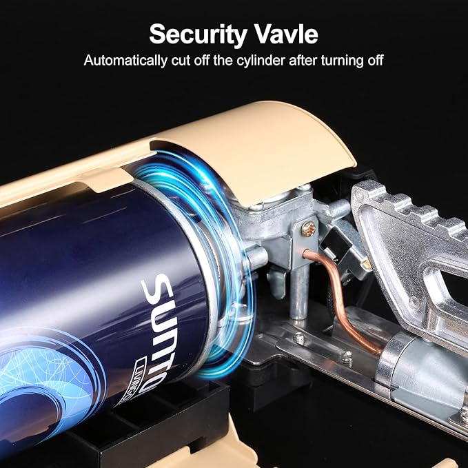 Odoland Portable Camping Stove Butane 1400W Gas Stove Collapsible Backpacking Stove for Indoor Outdoor Cooking Hiking and Picnic