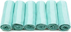 HAVLULAND Turkish Beach Towels Oversized -100% Turkish Cotton Super Soft Lightweight - Absorbent and Quick Drying Bath Towel - Sand Free Beach Towel - Turkish Towels for Adults (Aquamarine, 12 Pack)