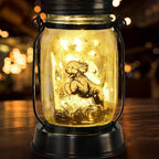 kyoryuger Goldendoodle Gifts for Women/Men Poodle Solar Lanterns Dog Mom Birthday Dog Lovers Lantern Pet Loss Pet Memorial Lights Solar Garden Decoration for Yard, Patio,Backyard,Porch Torches