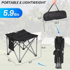 Bolosy Camping Stool with Removable Padded Folding Outdoor Stool Camping Stool Padded Oversized Ottoman Camping Chair Foot Rest Camp Stool Folding Stools