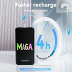 2-Pack 10000mAh Portable Charger Power Bank, Ultra Slim Battery Pack, 15W USB-C Fast Charging, Power Bank for iPhone 15/14/13/12, Galaxy S24/23/22/21, Pixel and etc (Word Model)