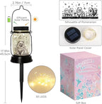 kyoryuger Pomeranian Gifts for Women/Men Pomeranian Solar Lanterns Dog Mom Birthday Dog Lovers Lantern Pet Loss Pet Memorial Lights Solar Garden Decoration for Yard, Patio,Backyard,Porch Torches