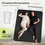 Self-Inflating Sleeping Pad with Portable Electric Air Pump, 4in Thick Memory Foam Camping Mattress for Tent Cot & Car Travel, Fast Inflate & Deflate Camping Pad