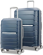 Samsonite Freeform Hardside Expandable with Double Spinner Wheels, Navy, 2-Piece Set (21/28)