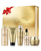24K Gold Skin Care Set,6 in 1 Hydrate Firm Skincare Gift Toiletries Set,Moisturizing Soft Facial Skin Care Product Kit for Wrinkles Fine Lines,Women's Mother’s Day Skin Care Gift Kit for Women Mom