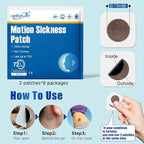 80ct Motion Sickness Patches – Sea Sickness Patches for Cruise, Car, Airplane, and Other Travel – Non-Drowsy, Effective, Lasts 72 Hours