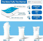 Ultralight Down Sleeping Bag for Adults with 600 Fill Power, Compact Sleeping Bag for Backpacking, Hiking and Camping