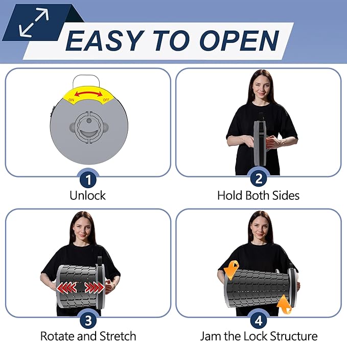 ALEVMOOM 2025 Upgraded XXL Collapsible Stool with Cushion 19.7",1000lbs Max Weight,Wider & Taller Seat, Heavy Duty Portable Retractable Folding Chair or Travel Foot for Camping & Outdoors(Grey)