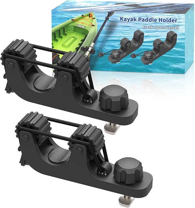 Kayak Paddle Holder, Save Kayak Track Space, Fishing Net, Fishing Poles Holder for Fishing, Track Mount Accessories
