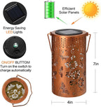 Solar Lanterns Outdoor Waterproof Butterfly Garden Decorations Gifts for Women Gifts for Mom Grandma Birthday Gifts Hanging Solar Lanterns Outdoor for Patio Decoration, Deck, Lawn, Passageway