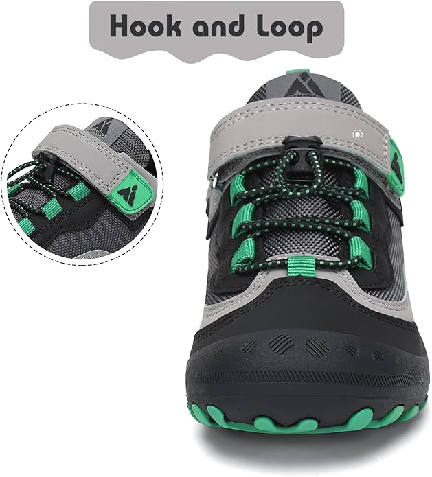 Mishansha Boy's Girl's Hiking Shoes Low Top Sneakers Outdoor Trekking Walking Climbing Running Shoes
