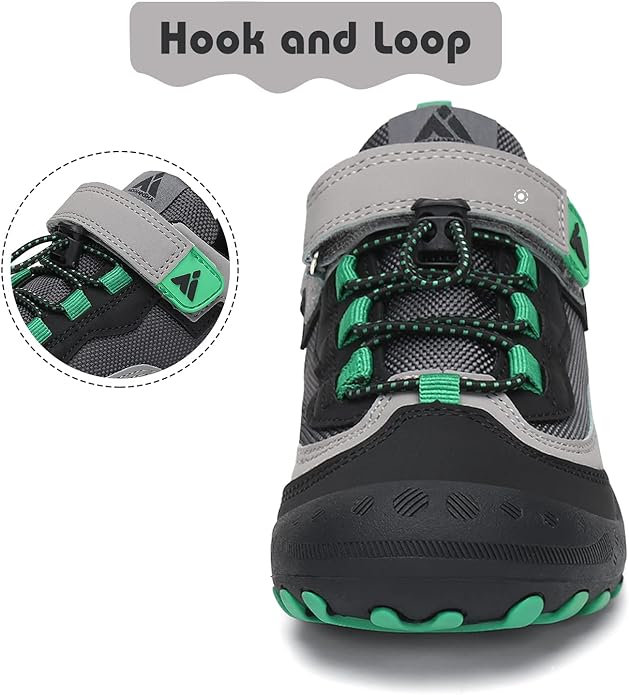 Mishansha Boy's Girl's Hiking Shoes Low Top Sneakers Outdoor Trekking Walking Climbing Running Shoes