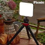 LED Portable Camping Lantern with 4 Lighting Modes, Tent Light for Vendor Booths, IPX4 Waterproof Camping Light, for Power Outages, Emergencies, Outdoors, Car Repairs