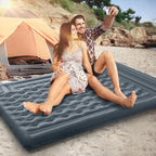 Camping Sleeping Pad, Extra Thick 5 Inch Camping Mat with Pillow Built-in Foot Pump Inflatable Sleeping Pads Compact for Camping Backpacking Hiking Traveling Tent