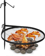 Mangoct Fire Pit Grill Grate-Camp Fire Grilling Grate-Fire Pit Cooking Grate-Portable Open-Flame Camping Grill For Outdoor Cooking