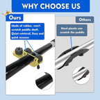 1006 2 PCS Adjustable Kayak Paddle Holder Track Mount Fits Various Shaft Diameters –Universal Rail Mount for Paddle, Fishing Rod, Net – Kayak Accessories for Fishing & Touring