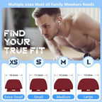 4 Pairs Replacement Ear Tips for AirPods Pro 2nd/1st Generation with Portable Storage Box & Cleaner Pen,Noise Reduction Holewith & Built-in dust Guard Screen,Silicone EarTips(Dark red)