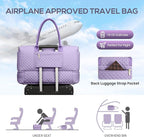 Travel Bag Weekender Bags for Women - Carry on Overnight Bag with Shoe Compartment Duffle Bag with Laptop Pocket Light Purple