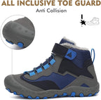 Mishansha Kids Hiking Boots Toddler Girls Boys Hiking Shoes Water-Resistant Anti-Collision Non-Slip Athletic Outdoor Trekking Boots