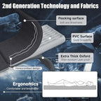 Car Air Mattress, Inflatable SUV Truck Air Mattress Back Seat Camping Bed Thickened Car Sleeping Pad for Travel, Car Bed SUV Mattress with Air Pump 2 Pillows