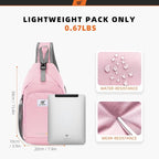 SKYSPER Sling Bag RFID Crossbody Sling Backpack Cross Body Shoulder Bag Travel Hiking Daypack for Women Men