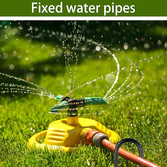 Rebar Stakes 12 Inch, Ground Stakes Heavy Duty J-Hook Black Coated Anti-Rust Heavy Duty Ground Anchors for Garden Dog Fence Chicken Coop Christmas Decorations Deer Fence 15pcs