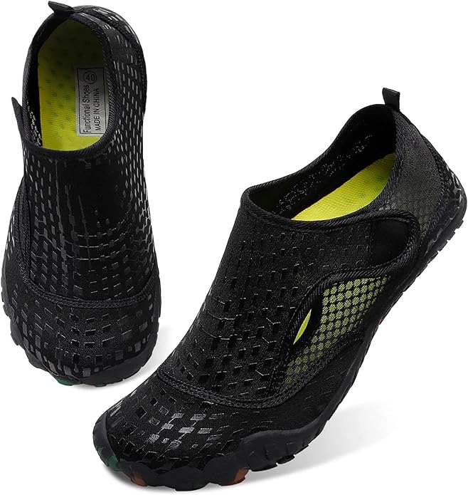 L-RUN Barefoot Water Shoes Women Mens Aqua Sock Athletic Hiking Water Sports Shoes for Swim Beach Pool Sand Diving Walking