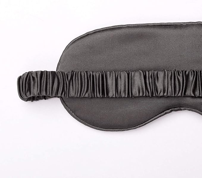 Silk Sleep Mask Light Blocking Luxury 100% Mulberry 19mm Silk Eye Mask Eye Cover Blindfold Ultra Soft Light & Comfy Anti Aging Skin Care with Travel Bag Gift Package