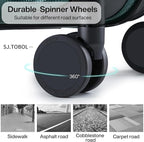 Hanke Luggage Sets 3 piece Carry On Luggage with Wheels PC Hard Shell Suitcases Lightweight Checked Travel Luggage Large Travel Suitcase Woman Men 20/24/29 Inch(Blackish Green)