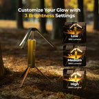 BougeRV Upgraded Telescopic Camping Light, 15600mAh RotatableElectric Lantern, Collapsible Outdoor Light, Cordless Flashlight, Waterproof, Tent Lamp for Camping, Emergency, Hiking, Outdoor