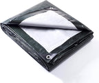 GUARD SHIELD Tarp 6x8 Feet Waterproof Green/Silver Tarps 8Mil Multi Purpose UV Resistant Cover for Outdoor,Camping,Tent,Boats
