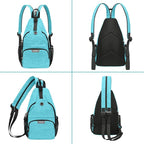 MOSISO Sling Backpack Travel Hiking Daypack, Crossbody Convertible Sling Bag with Front Pocket One Shoulder Chest Bag