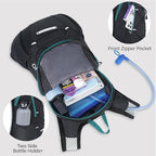 Lightweight Hydration Backpack, Running Backpack with 2L Water Bladder, Hydro Water Daypack for Cycling Hiking Rave for Men Women