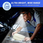 Headlamp Rechargeable LED, 400 Lumens with Red & White Light, 8 Modes, USB-C Charging, IPX4 Waterproof, for Running, Hiking, Fishing, and Camping