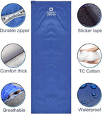 ECOOPRO Warm Weather Sleeping Bag - Portable, Waterproof, Compact Lightweight, Comfort with Compression Sack - Great for Outdoor Camping, Backpacking & Hiking-83 L x 30" W Fits Adults