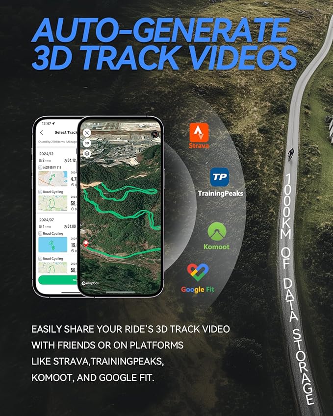 L4 Entry Level GPS Bike Computer Wireless, Laminated 2.3" Screen, Ultra Thin and Lightweight Bike Speedometer, IPX7 Waterproof, Bluetooth ANT+ Cycling Computer