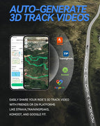 L4 Entry Level GPS Bike Computer Wireless, Laminated 2.3" Screen, Ultra Thin and Lightweight Bike Speedometer, IPX7 Waterproof, Bluetooth ANT+ Cycling Computer