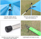 SAN LIKE Tent Poles for Tarp, 90 in Tarp Poles Set of 4, Tent Poles Replacement, Telescoping Pole, Canopy Poles, Camping Poles for Rooftop Tents, Trekking Pole Tent for Rain Fly, Camper, Awning