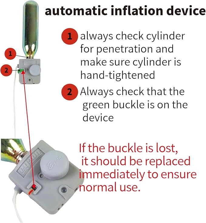Inflatable Life Jacket Supports up to 330 lbs |Life Vest for Adults|PFD Low Profile| Manual (YSH700-Grey)