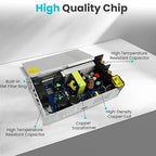 DC 12V 83.3A 1000W Power Supply Transformer Switch, AC 110V to DC 12V Converter 83amp 1000W Switching Power Supply Adapter for LED Strip Light CCTV Camera Security System Radio 3D Printer