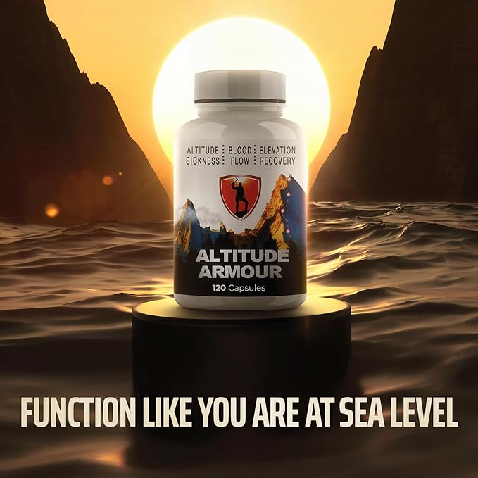 Altitude Sickness Prevention | Patches Alternative - Highly Bioavailable : Head Aches, Motion Sickness, Vertigo | Boost Oxygen w/ ELEVATTO Complex - The Gold Standard RX for High Elevation / Mountain